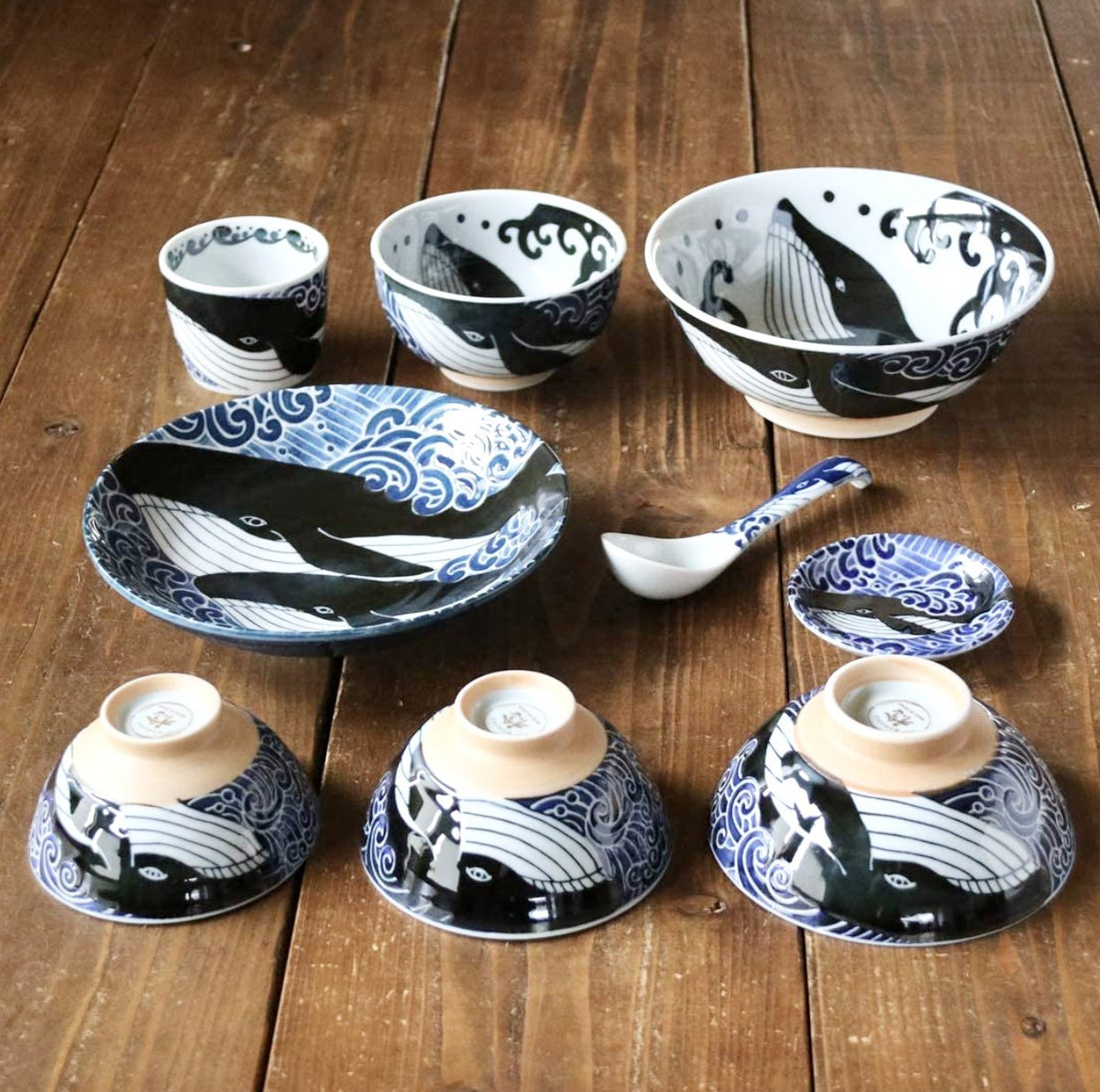 Mino Ware Whale and Wave Collection Tokyo Decor Store