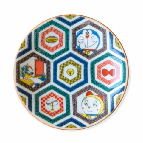 Doraemon Small Plate ‘Tortoise Shell’ Kutani Ware (12.0 x 2.0cm)